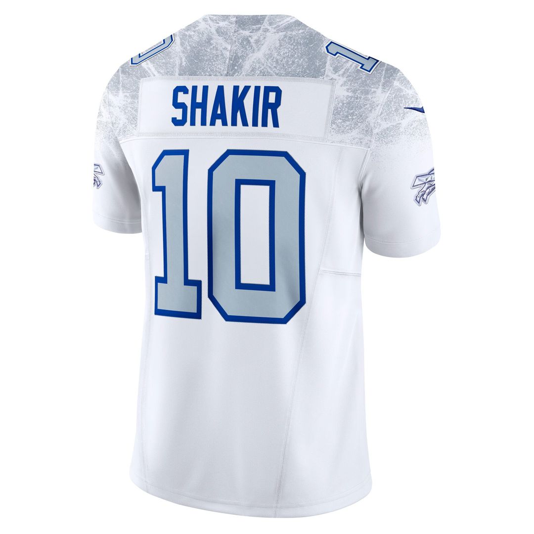 Men's Buffalo Bills Khalil Shakir Nike White Rivalries Collection Stitched Limited Jersey