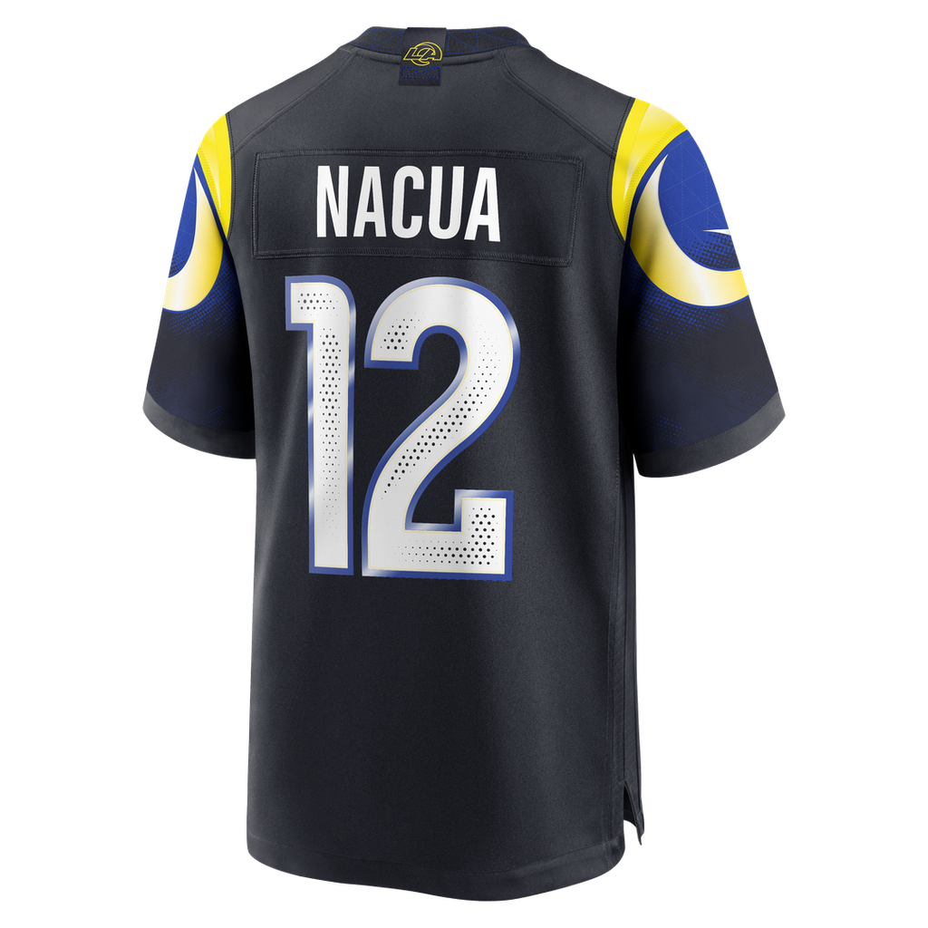 Men's Los Angeles Rams Puka Nacua Nike Dark Blue Rivalries Collection Game Jersey