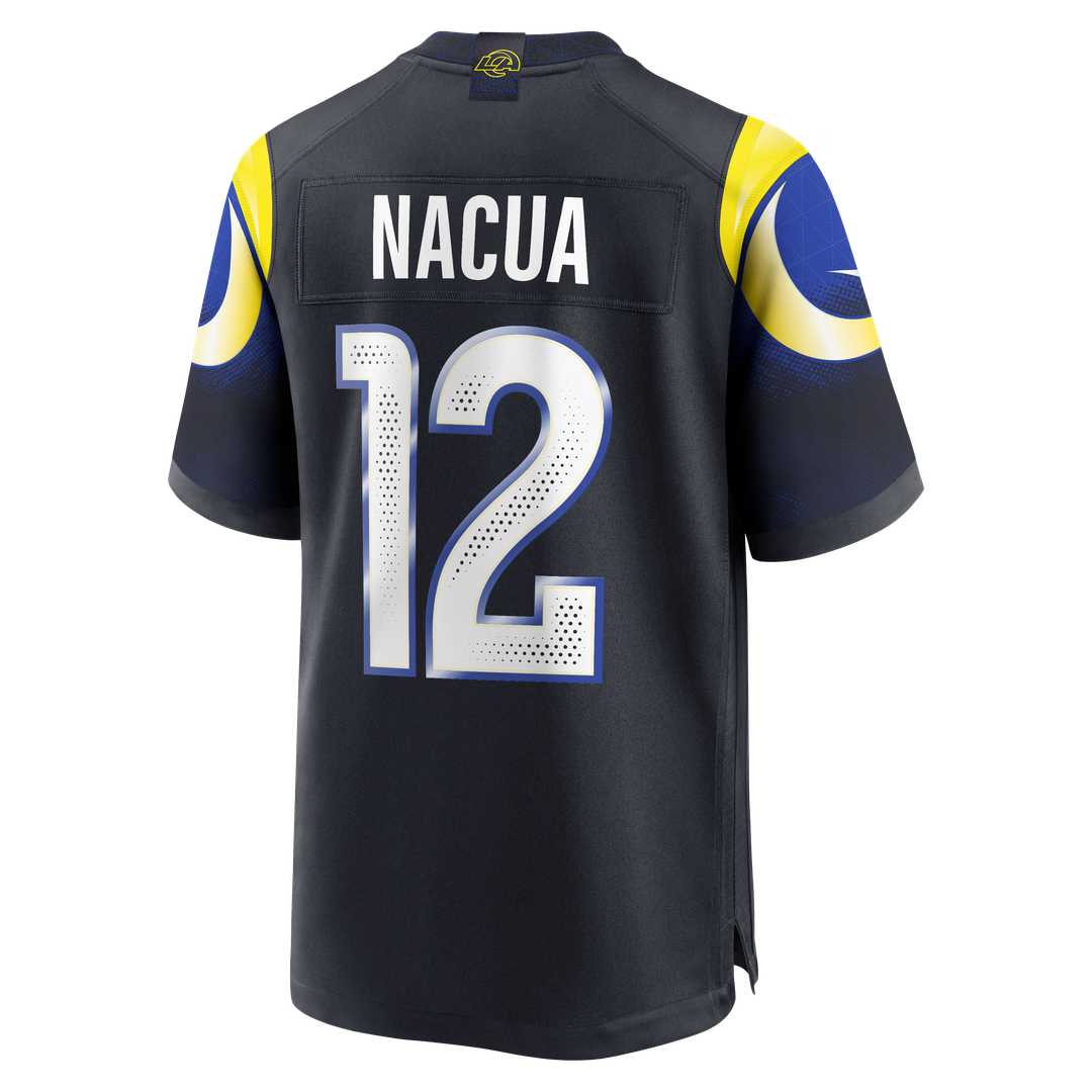 Men's Los Angeles Rams Puka Nacua Nike Dark Blue Rivalries Collection Game Jersey