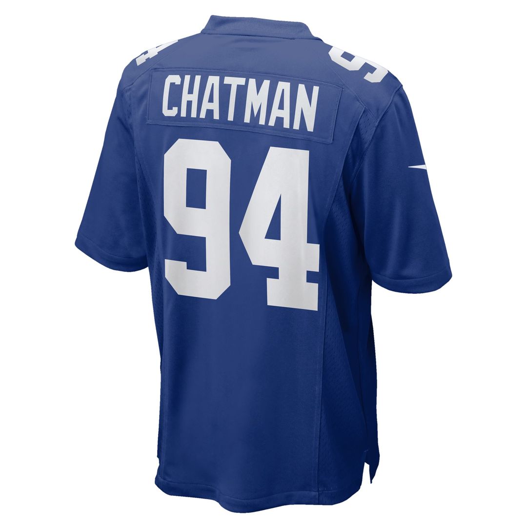 Men's New York Giants Elijah Chatman Nike  Royal Team Game Jersey