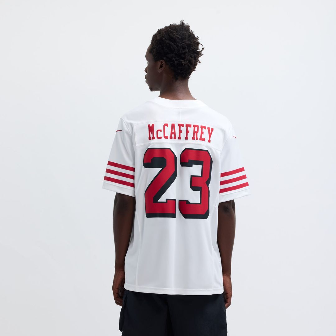Men's San Francisco 49ers Christian McCaffrey Nike Scarlet Vapor F.U.S.E. Limited Jersey