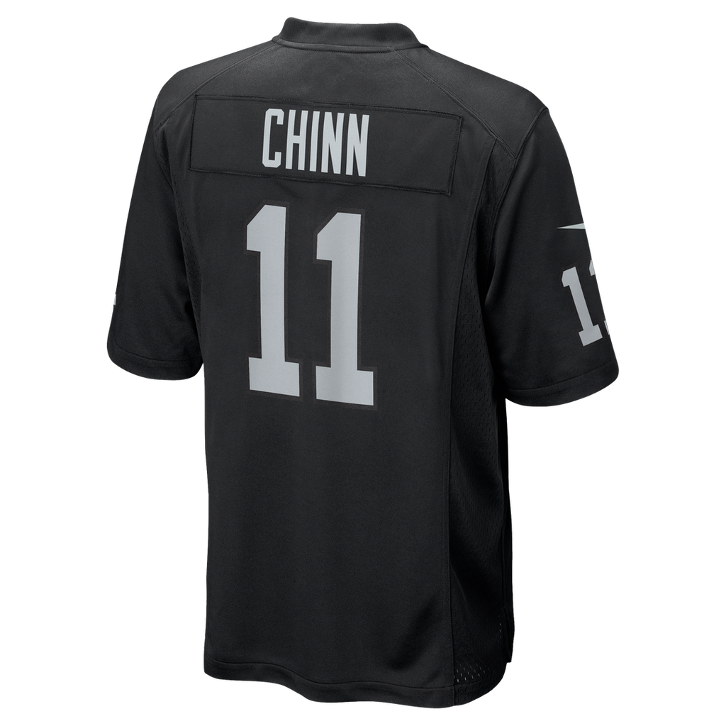 Men's Las Vegas Raiders Jeremy Chinn Nike  Black Team Game Jersey