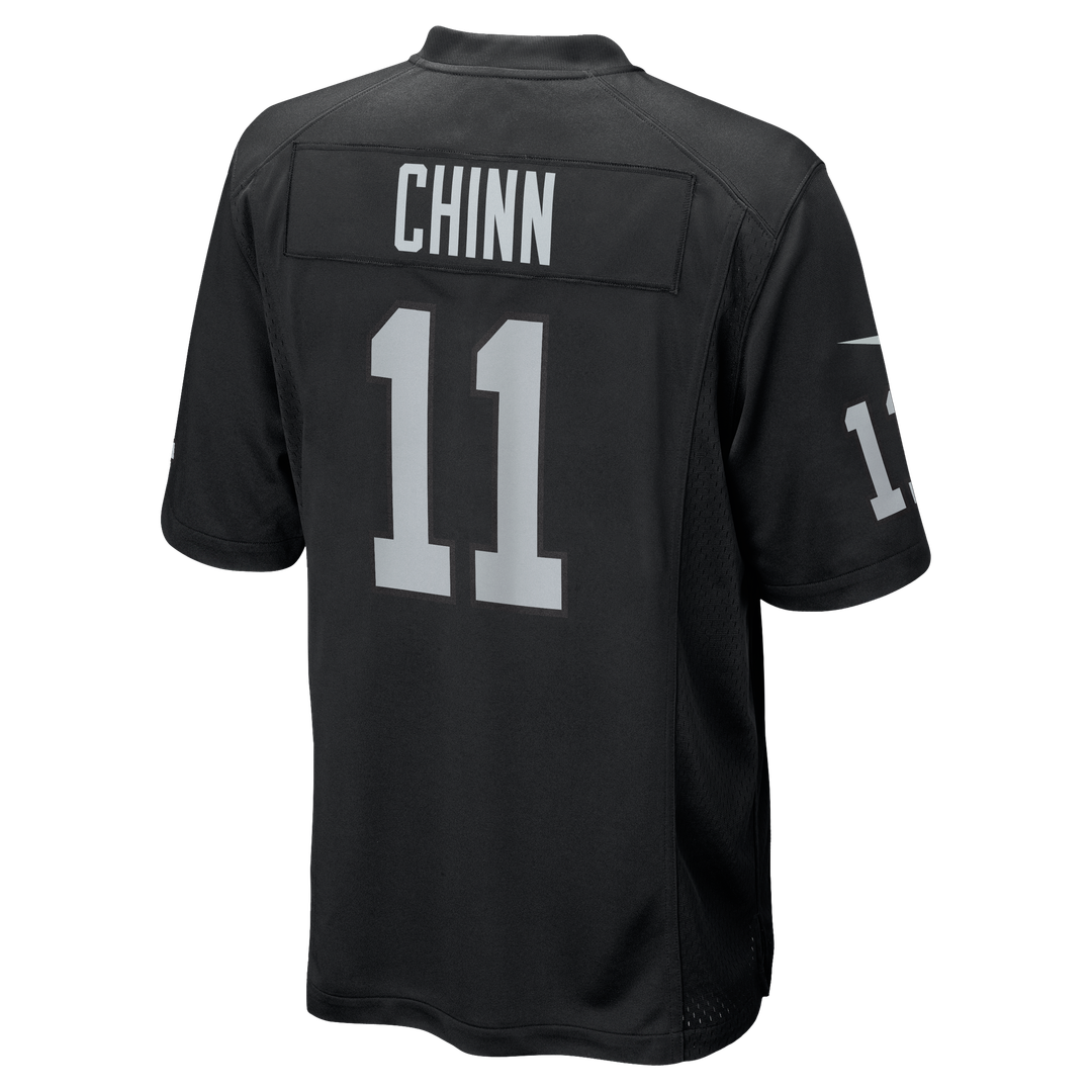 Men's Las Vegas Raiders Jeremy Chinn Nike  Black Team Game Jersey