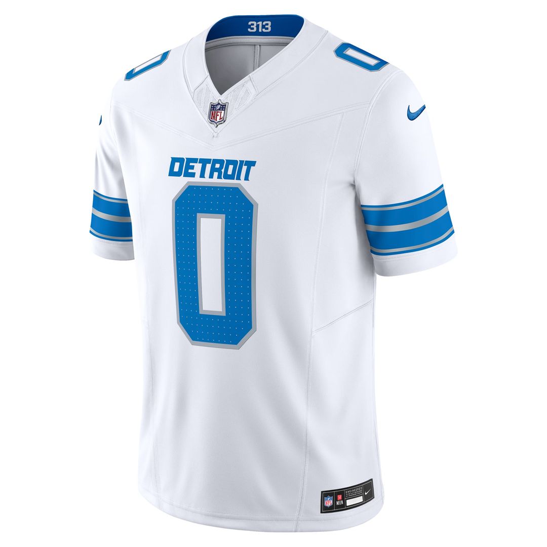 Men's Detroit Lions Jahmyr Gibbs Nike White Vapor F.U.S.E. Limited Jersey