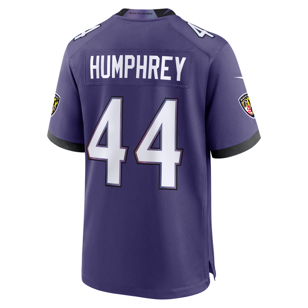 Men's Baltimore Ravens Marlon Humphrey Nike Purple Team Game Jersey