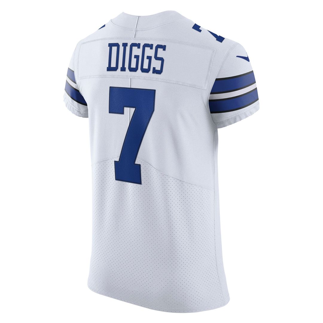 Men's Dallas Cowboys Trevon Diggs Nike White Vapor Elite Jersey