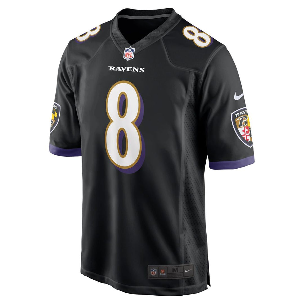 Men's Baltimore Ravens Lamar Jackson Nike White Game Jersey