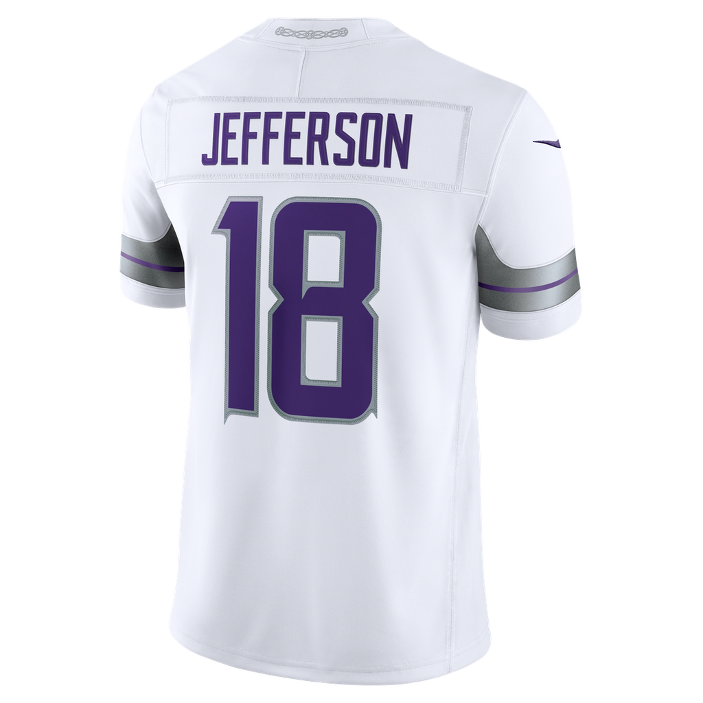 Men's Minnesota Vikings Justin Jefferson Nike White Alternate Vapor F.U.S.E. Stitched Limited Jersey
