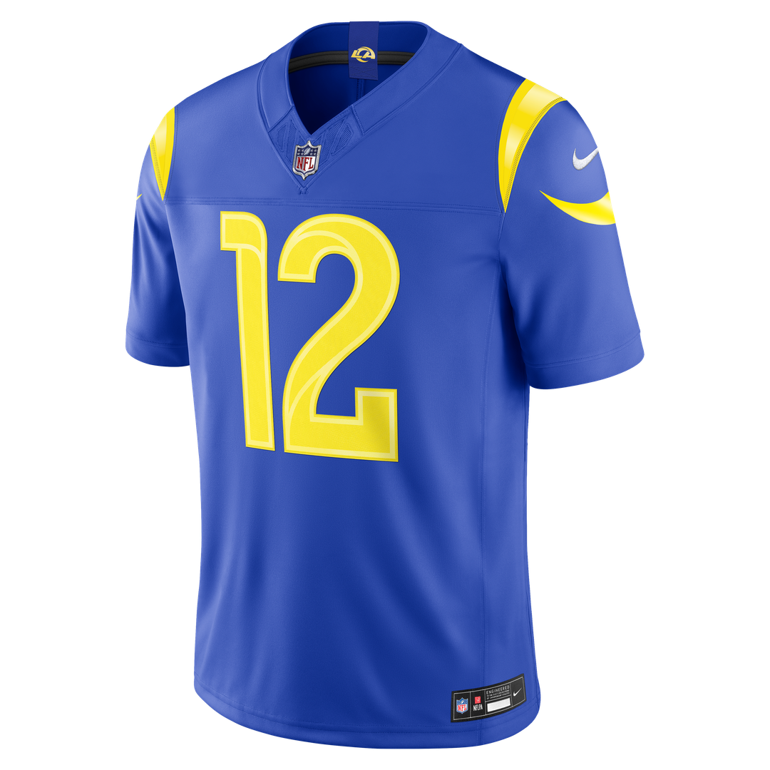 Men's Los Angeles Rams Puka Nacua Nike White Vapor F.U.S.E. Stitched Limited Jersey