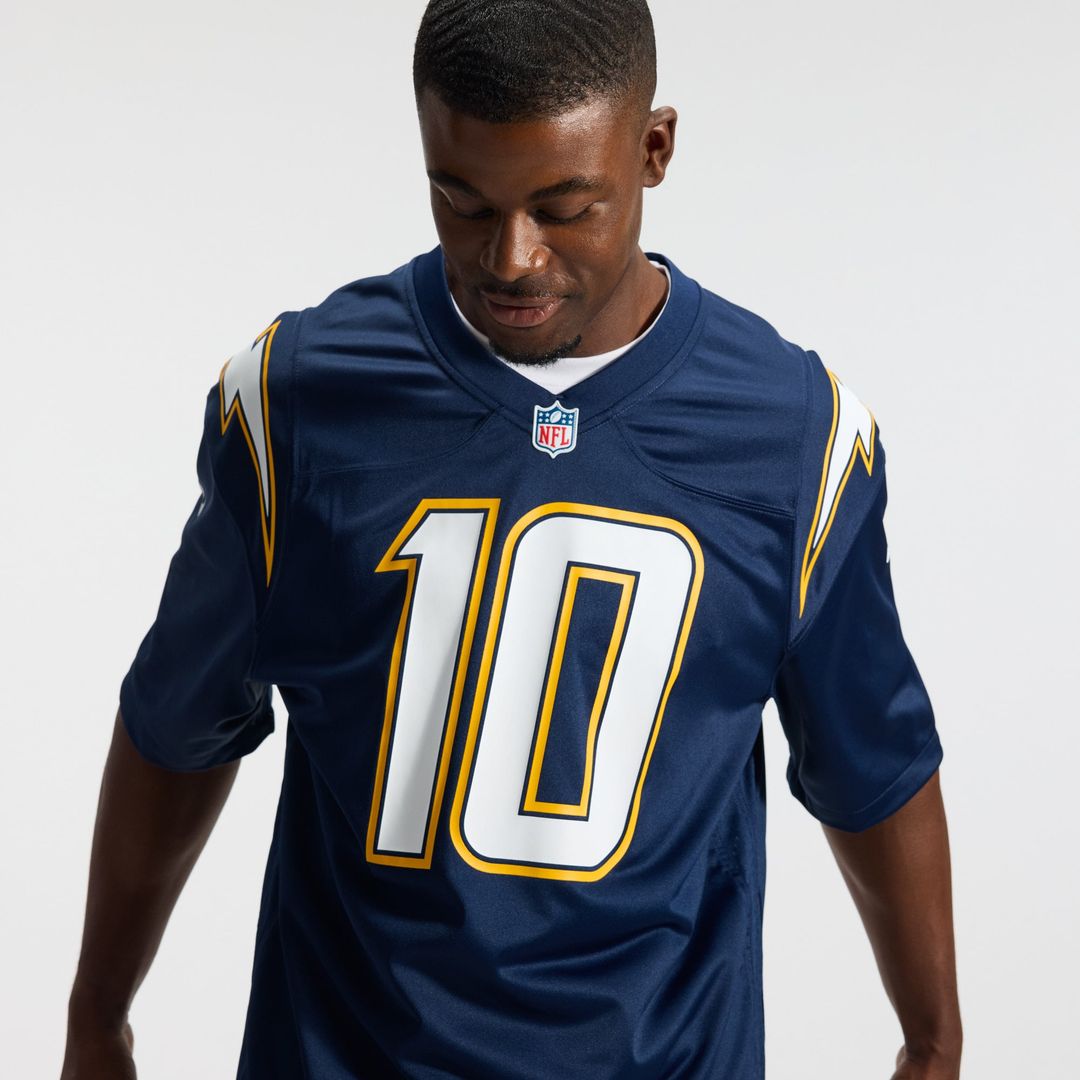 Men's Los Angeles Chargers Justin Herbert Nike Navy Alternate Super Chargers Game Player Jersey