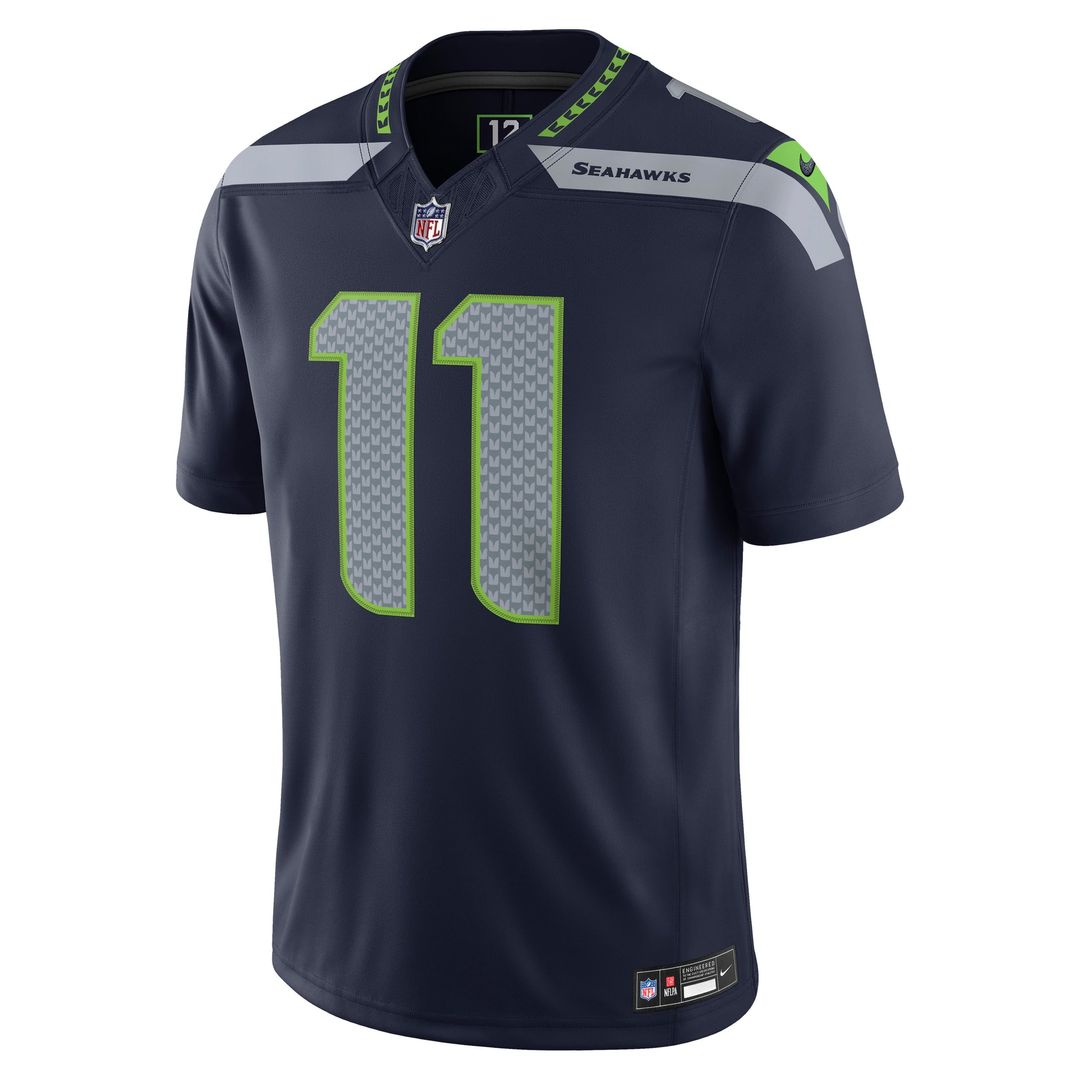 Men's Seattle Seahawks Jaxon Smith-Njigba Nike White Vapor F.U.S.E. Stitched Limited Jersey