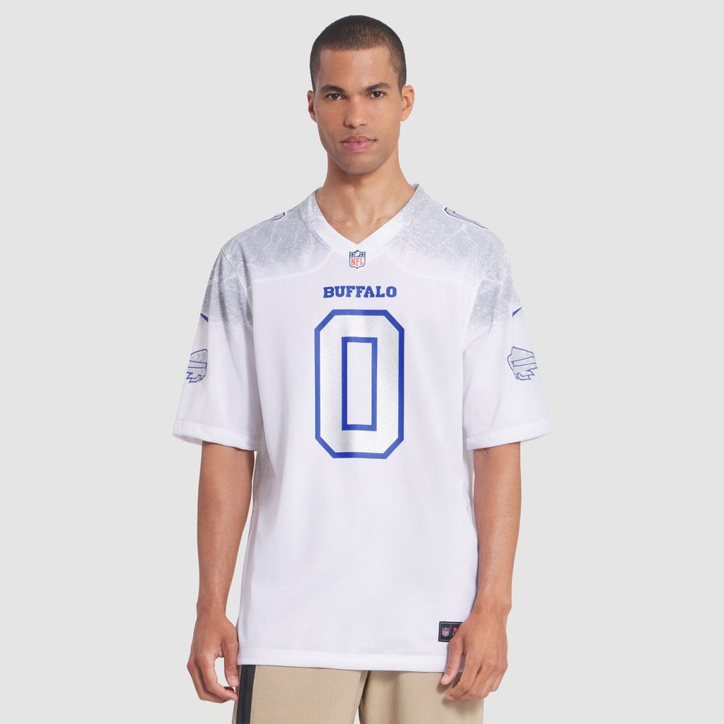 Men's Buffalo Bills Keon Coleman Nike White Rivalries Collection Game Jersey