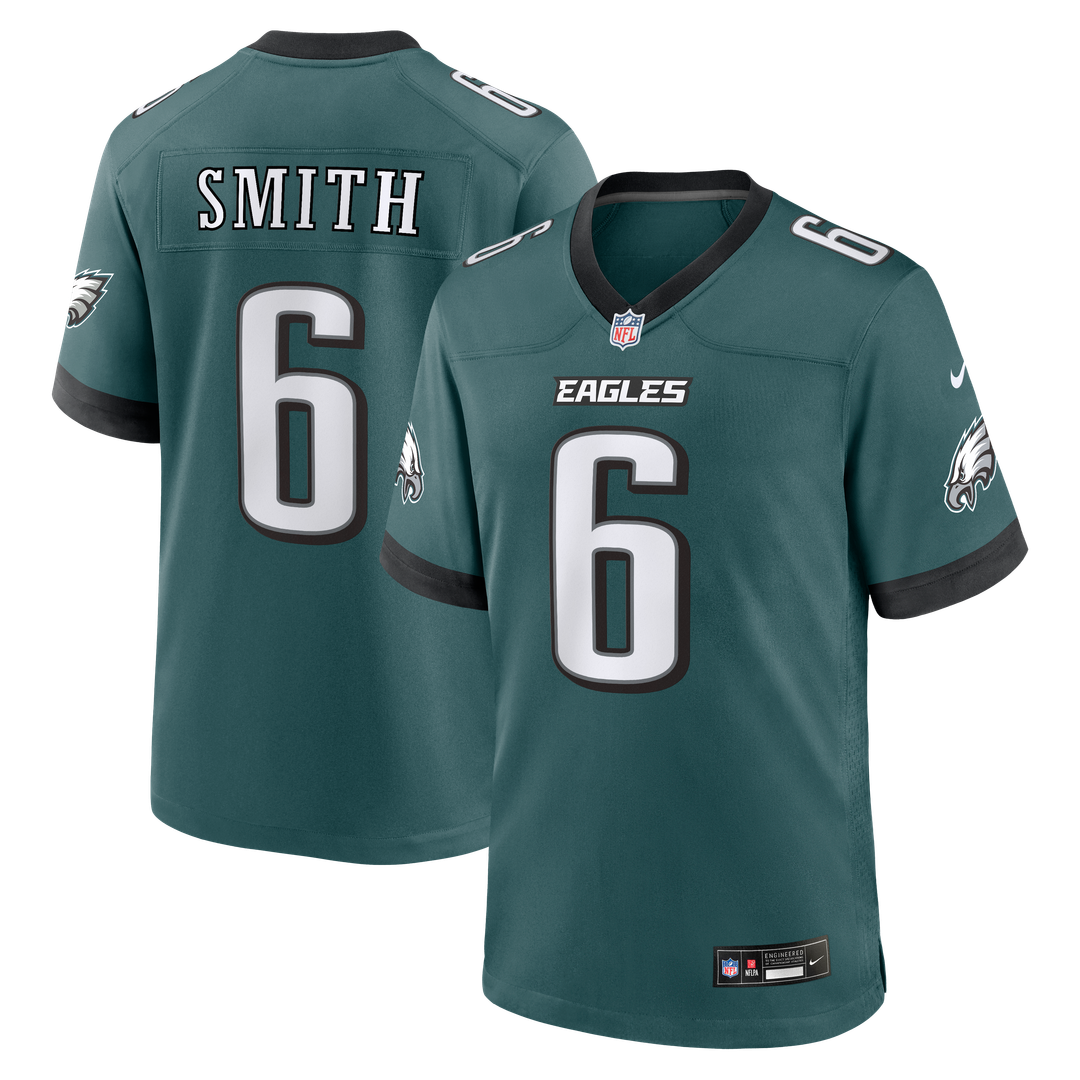 Men's Philadelphia Eagles DeVonta Smith Nike  Midnight Green Team Game Jersey