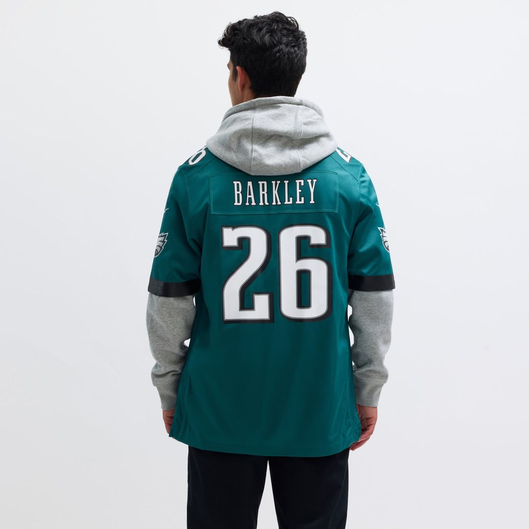 Men's Philadelphia Eagles Saquon Barkley Nike  Black Alternate Game Jersey