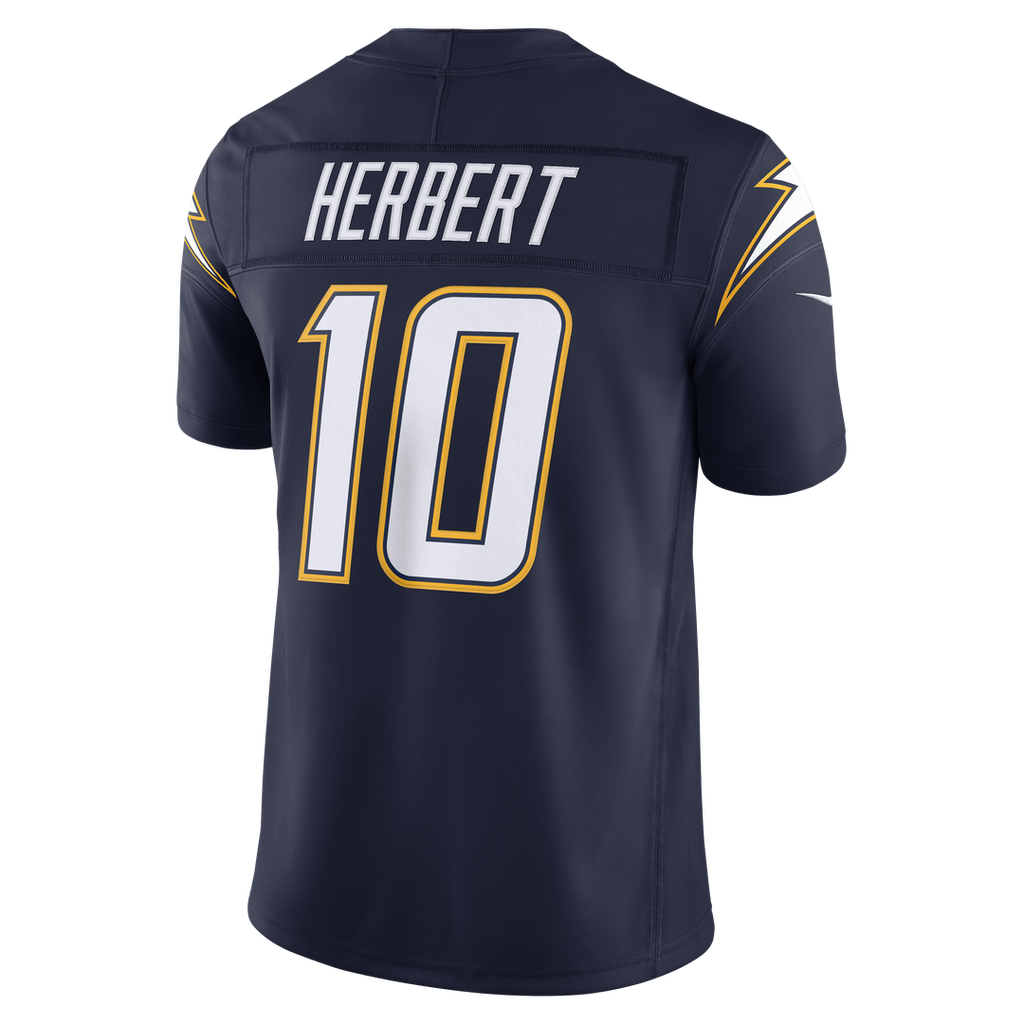 Men's Los Angeles Chargers Justin Herbert Nike Powder Blue Team Vapor F.U.S.E. Stitched Limited Jersey