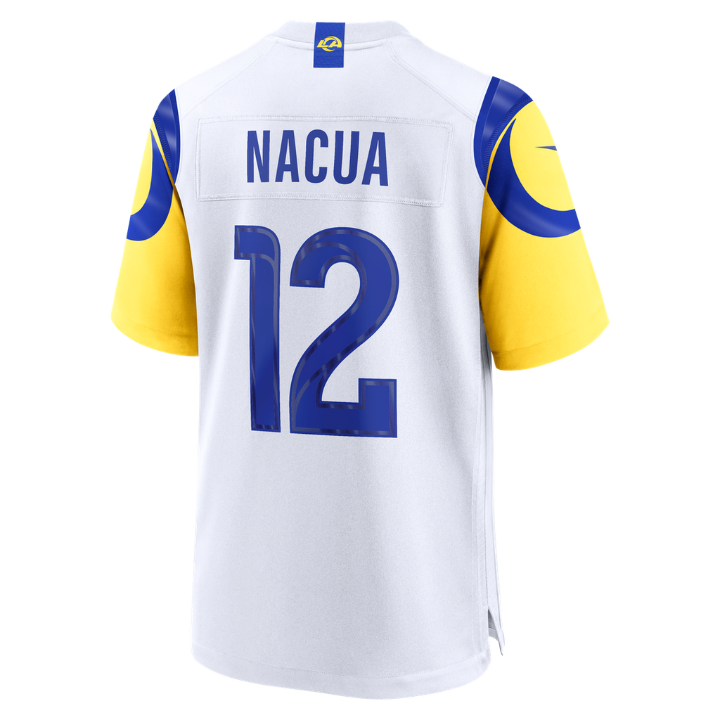Men's Los Angeles Rams Puka Nacua Nike White White Game Player Jersey