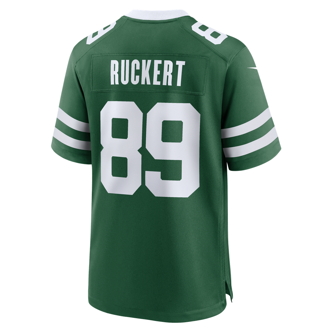Men's New York Jets Jeremy Ruckert Nike Legacy Green Team Game Jersey