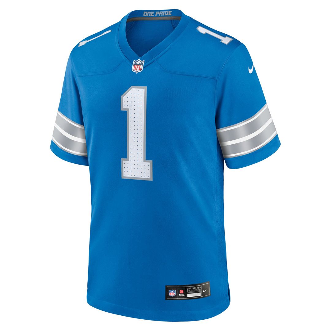 Men's Detroit Lions Jameson Williams Nike Blue Game Player Jersey