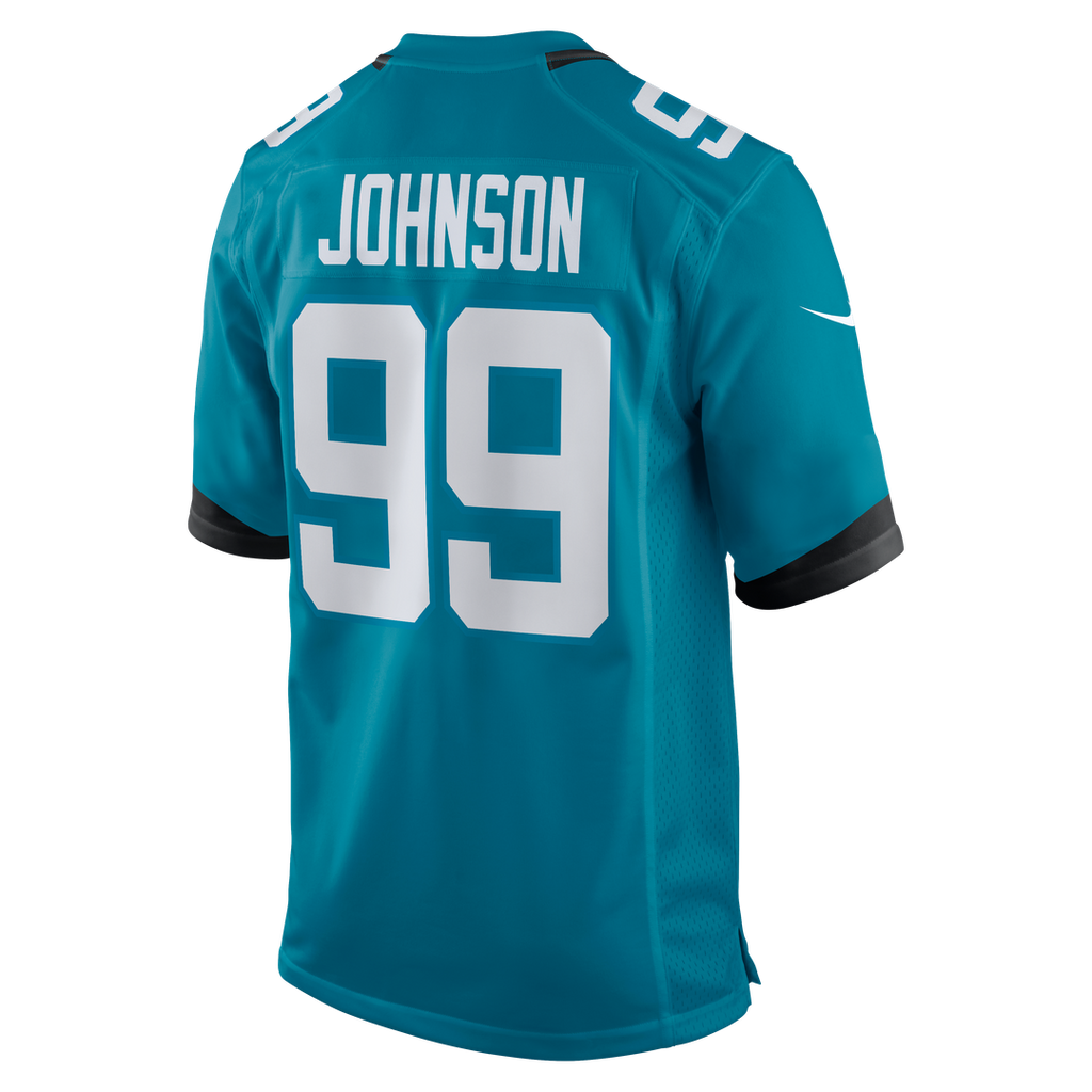 Men's Jacksonville Jaguars Austin Johnson Nike  Teal Team Game Jersey