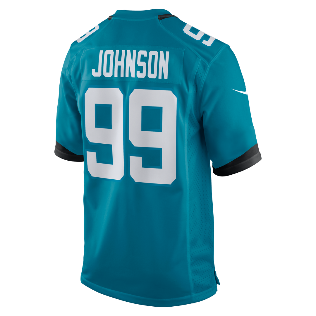Men's Jacksonville Jaguars Austin Johnson Nike  Teal Team Game Jersey