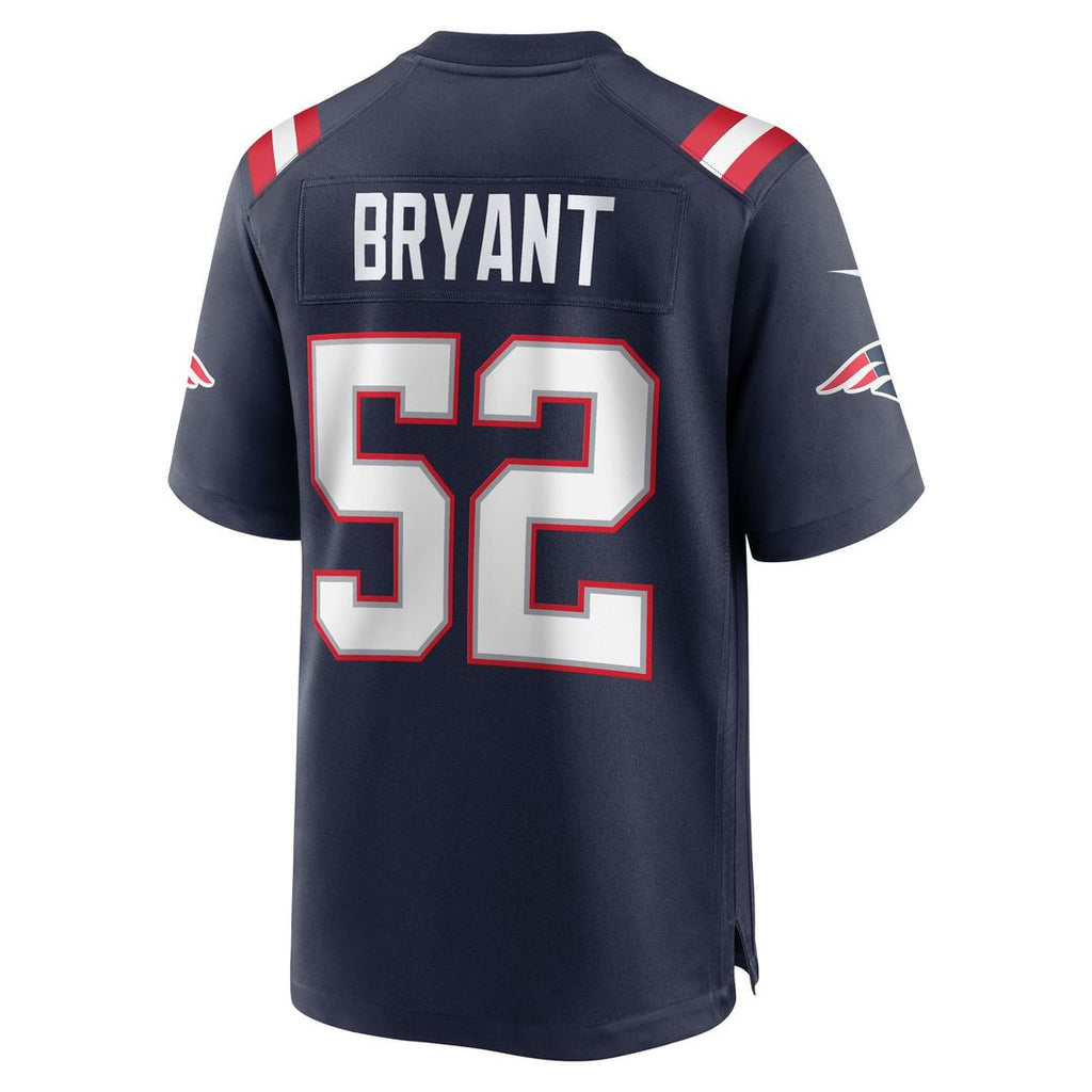 Men's New England Patriots Marcus Bryant Nike  Navy Team Game Jersey
