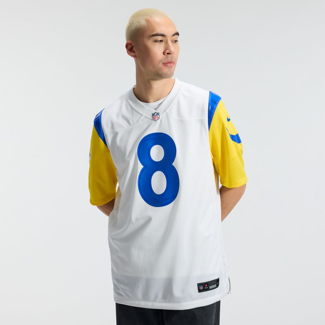 Men's Los Angeles Rams Jared Verse Nike White White Game Player Jersey