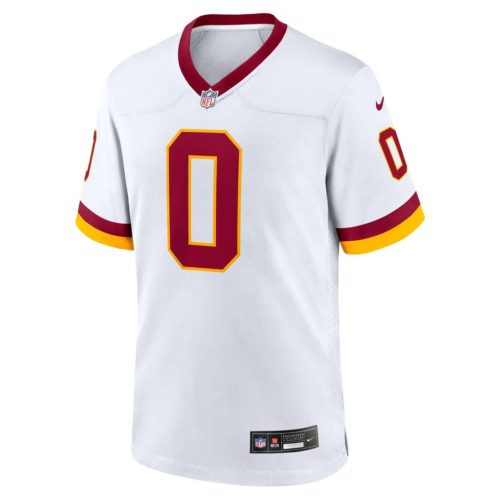 Men's Washington Commanders Mike Sainristil Nike White Game Super Bowl Era Jersey
