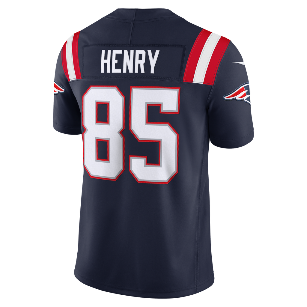 Men's New England Patriots Hunter Henry Nike Navy Team Vapor F.U.S.E. Stitched Limited Jersey