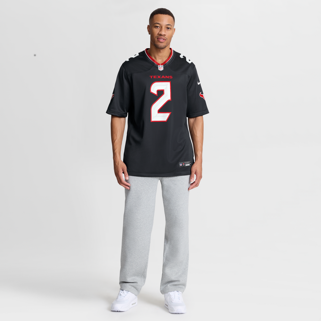Men's Houston Texans Calen Bullock Nike  Navy Team Game Jersey
