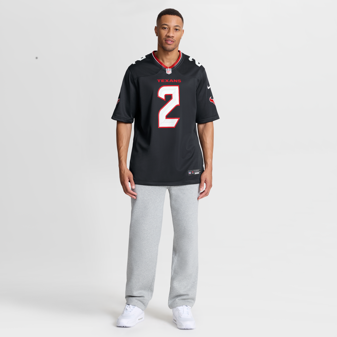 Men's Houston Texans Calen Bullock Nike  Navy Team Game Jersey