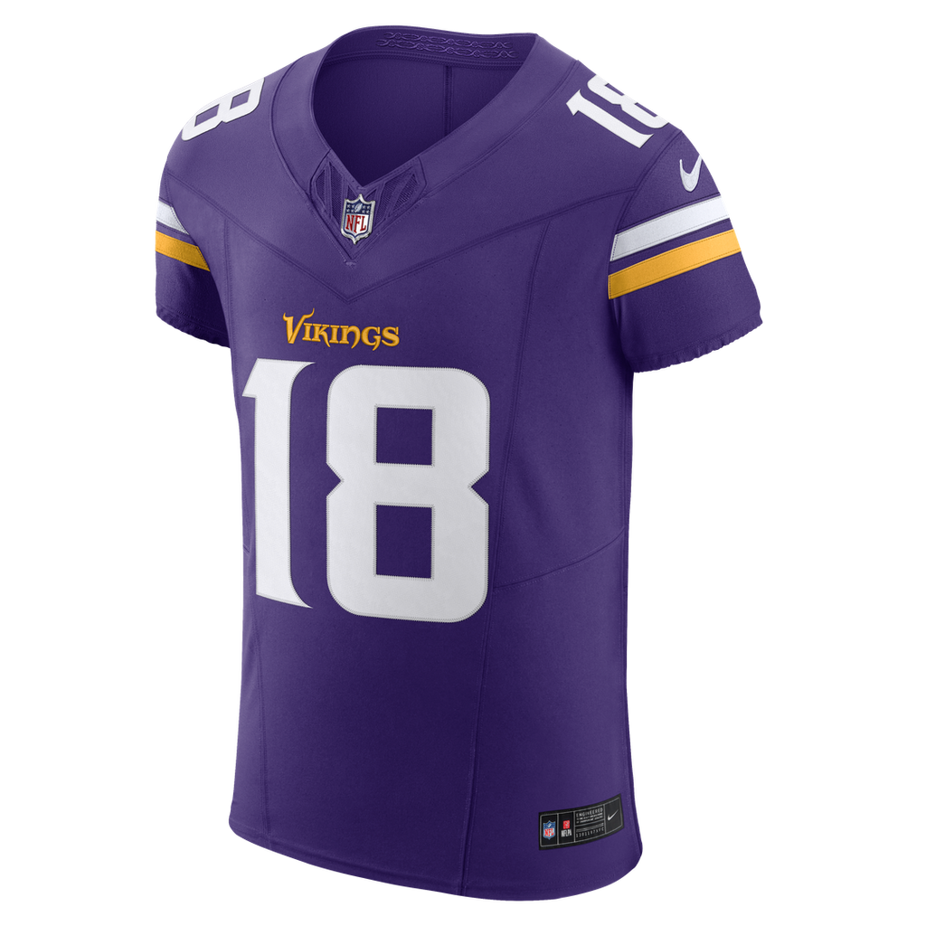 Men's Minnesota Vikings Justin Jefferson Nike Purple Team Vapor F.U.S.E. Elite Jersey