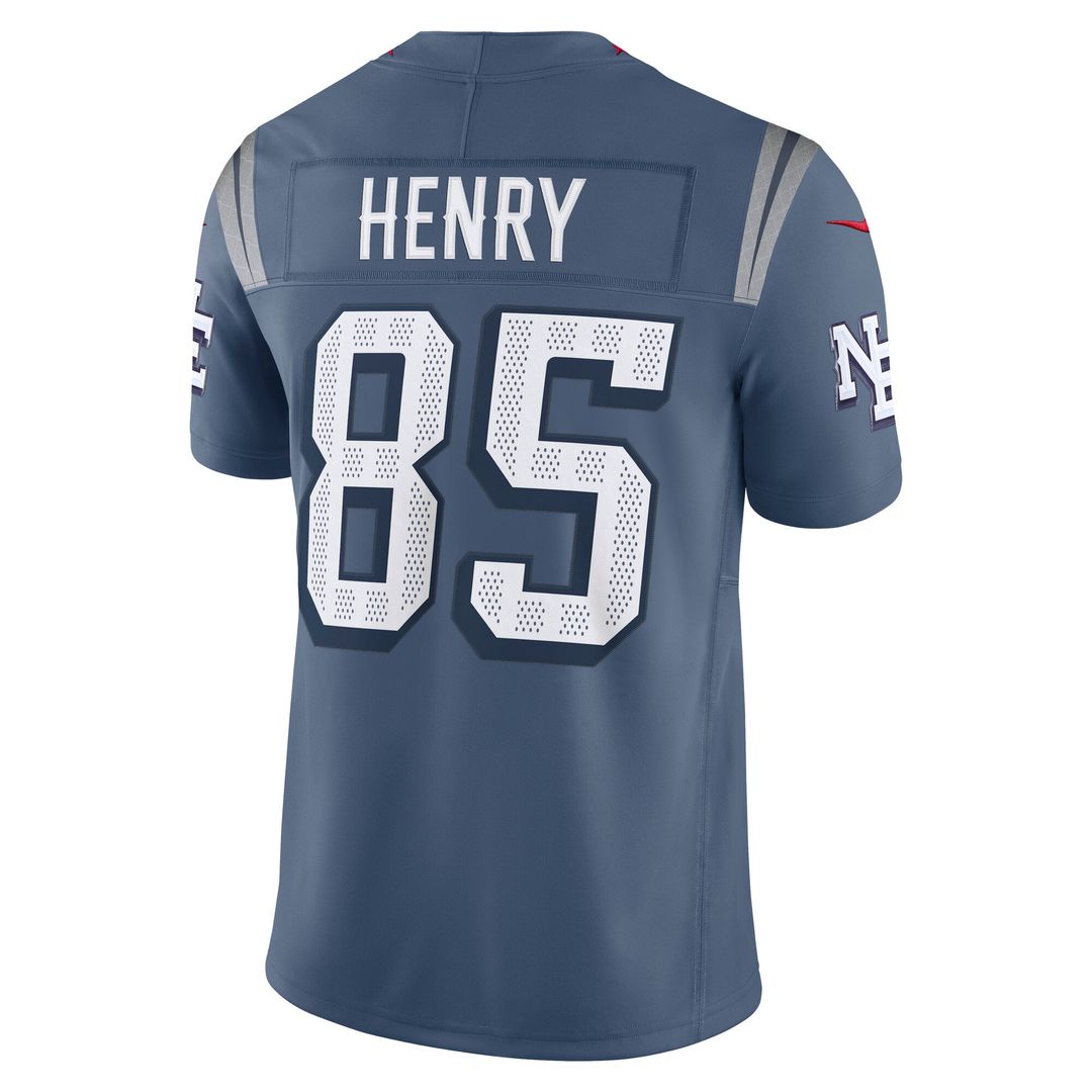 Men's New England Patriots Hunter Henry Nike Blue Rivalries Collection Stitched Limited Jersey
