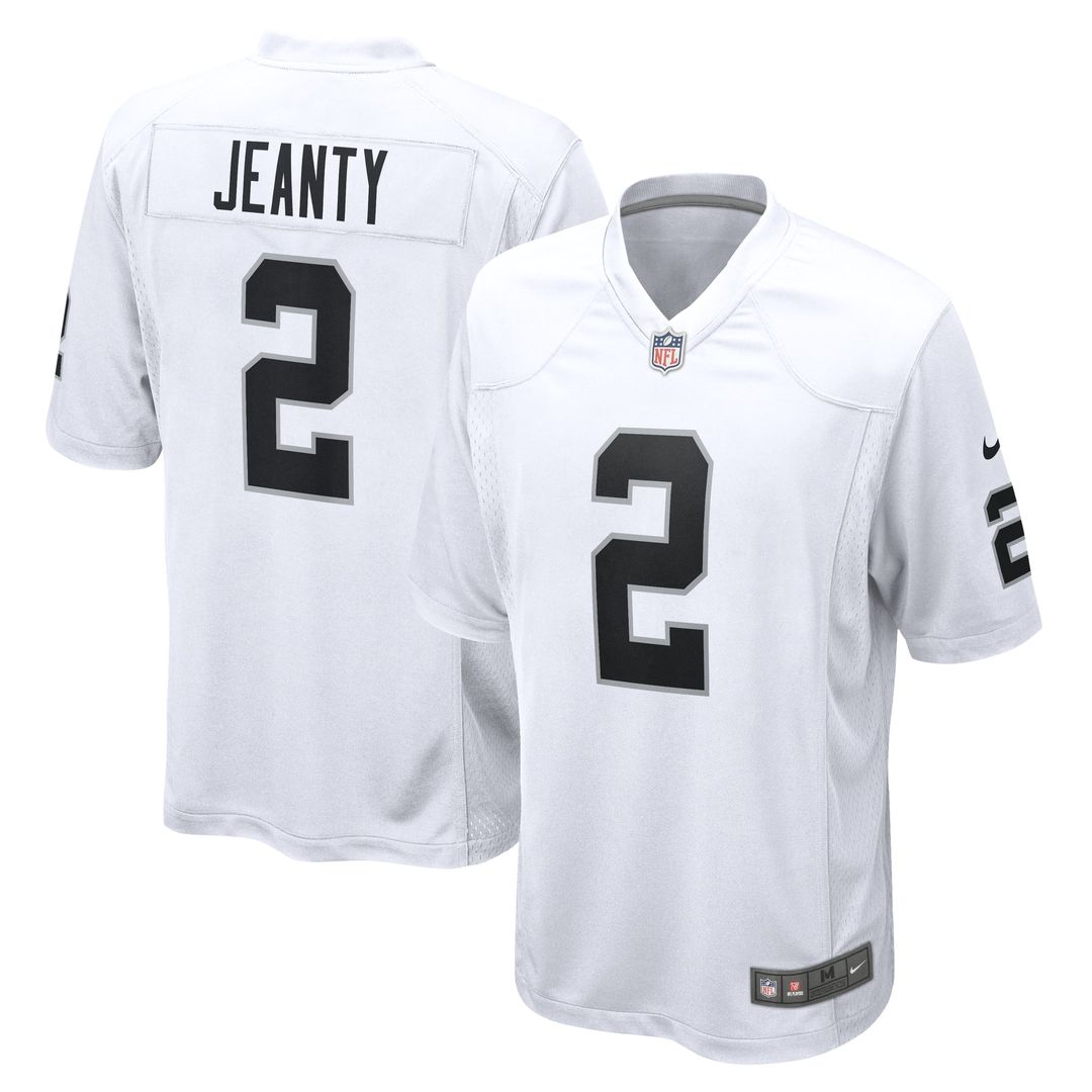 Men's Las Vegas Raiders Ashton Jeanty Nike  White Game Jersey
