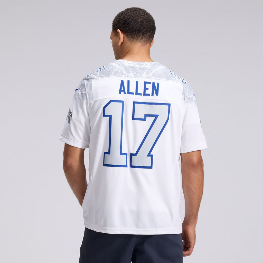 Men's Buffalo Bills Josh Allen Nike White Rivalries Collection Stitched Limited Jersey