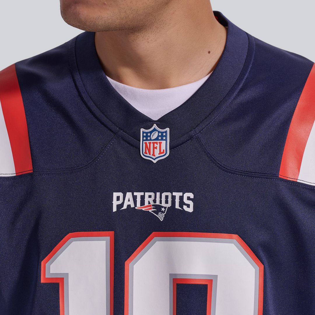 Men's New England Patriots Drake Maye Nike Navy  Player Game Jersey
