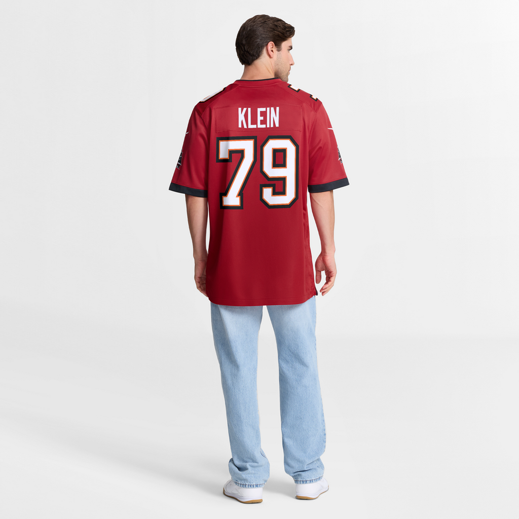 Men's Tampa Bay Buccaneers Elijah Klein Nike  Red  Game Jersey