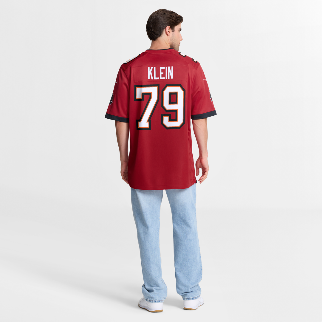 Men's Tampa Bay Buccaneers Elijah Klein Nike  Red  Game Jersey