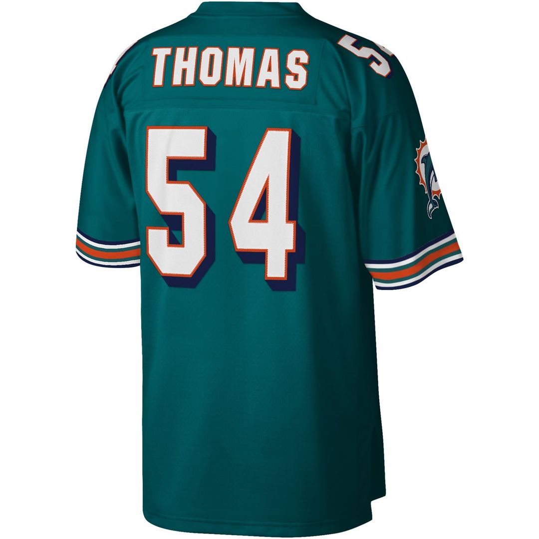 Men's Miami Dolphins Zach Thomas Mitchell & Ness White Legacy Replica Jersey