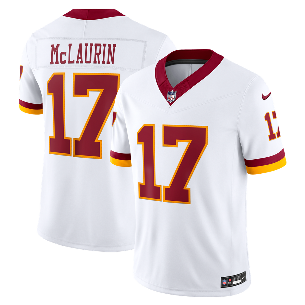 Men's Washington Commanders Terry McLaurin Nike White Vapor F.U.S.E. Stitched Limited Jersey