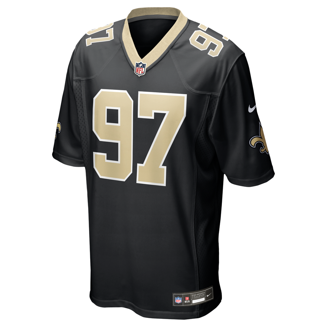 Men's New Orleans Saints Khristian Boyd Nike  Black  Game Jersey
