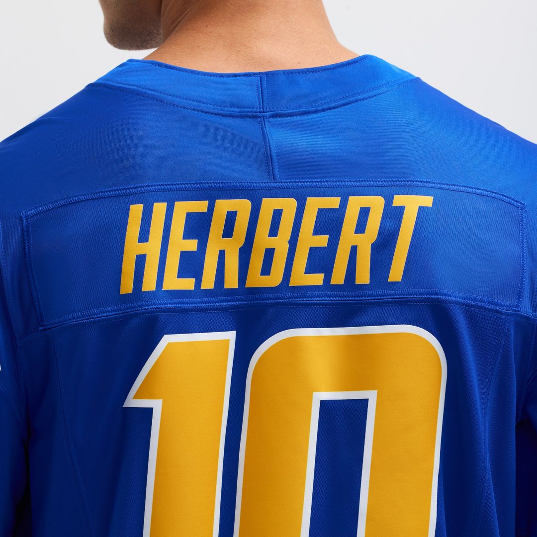 Men's Los Angeles Chargers Justin Herbert Nike Royal Vapor F.U.S.E. Limited Jersey