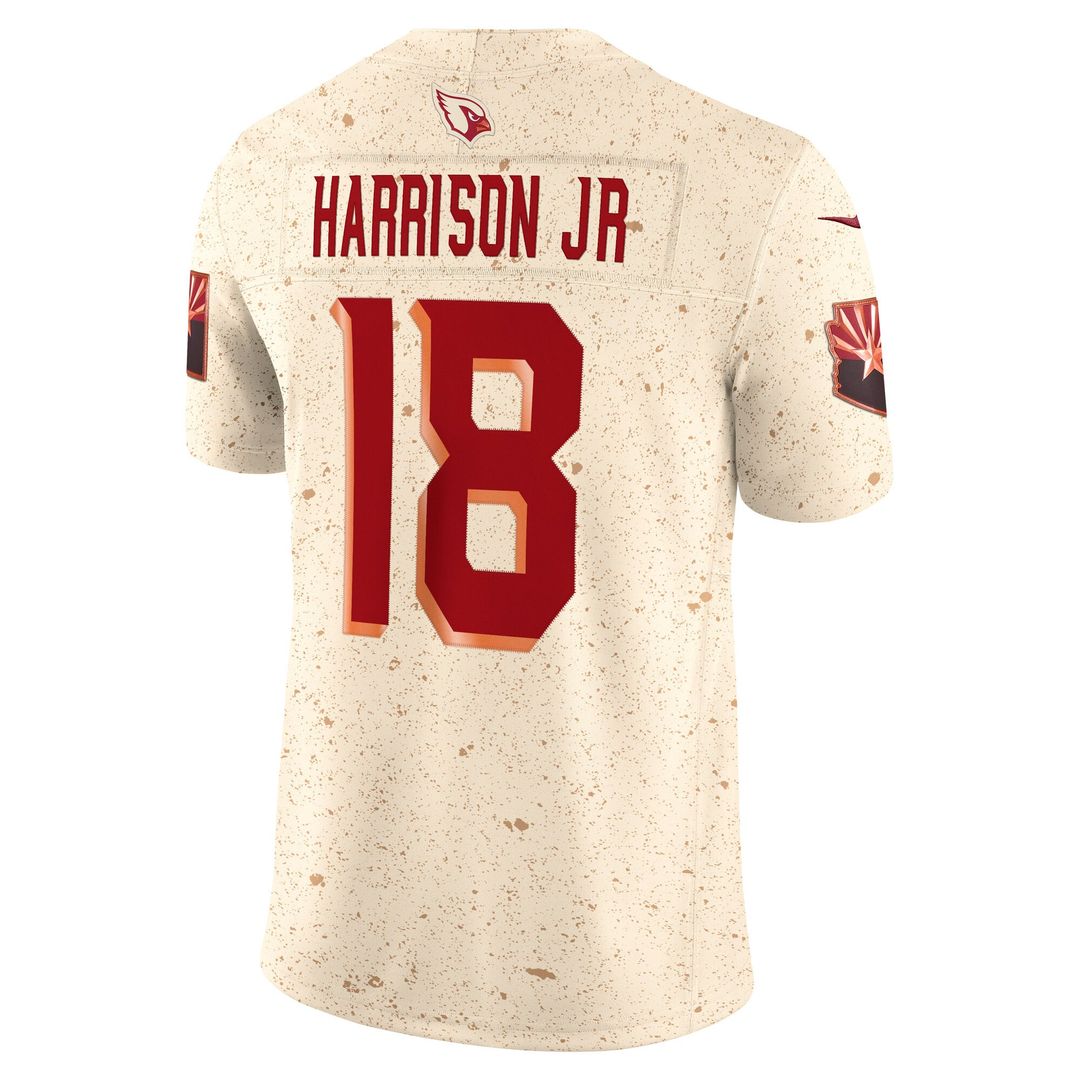 Men's Arizona Cardinals Marvin Harrison Jr. Nike Natural Rivalries Collection Stitched Limited Jersey