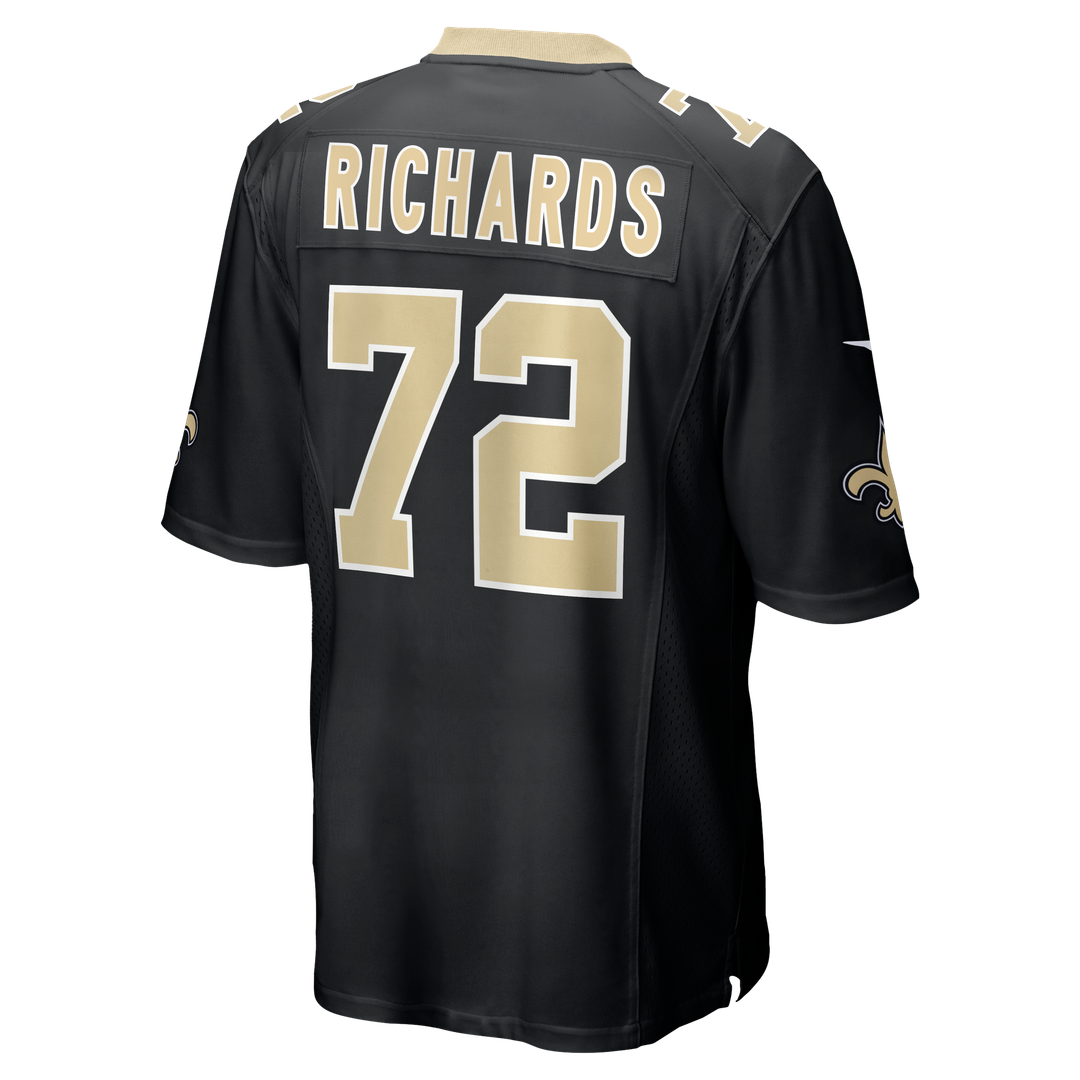 Men's New Orleans Saints Asim Richards Nike  Black Team Game Jersey