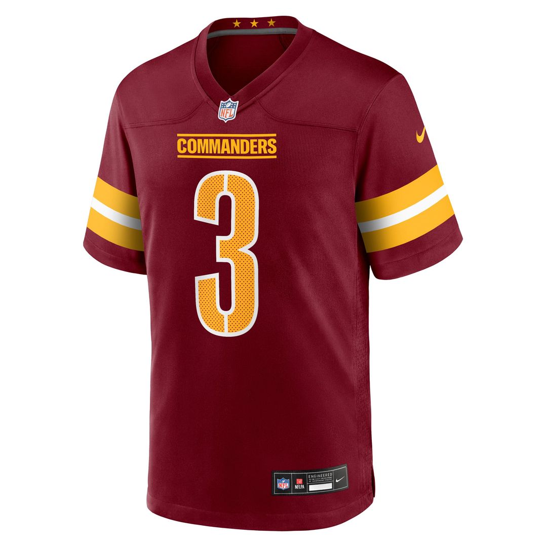Men's Washington Commanders Will Harris Nike  Burgundy Team Game Jersey
