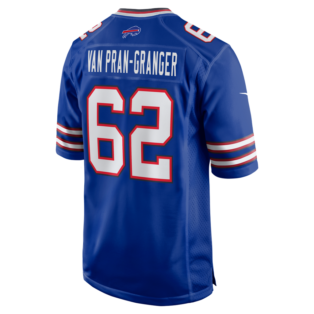 Men's Buffalo Bills Sedrick Van Pran-Granger Nike  Royal Game Jersey