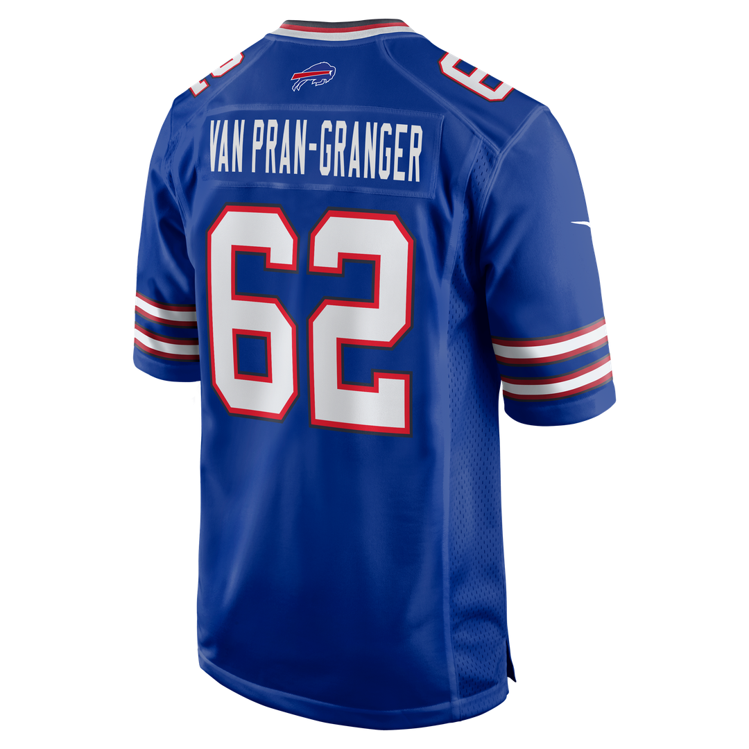 Men's Buffalo Bills Sedrick Van Pran-Granger Nike  Royal Game Jersey