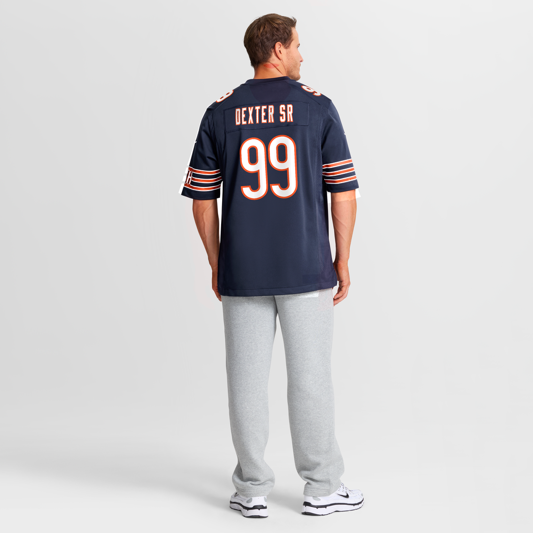 Men's Chicago Bears Gervon Dexter Sr. Nike  Navy  Game Jersey