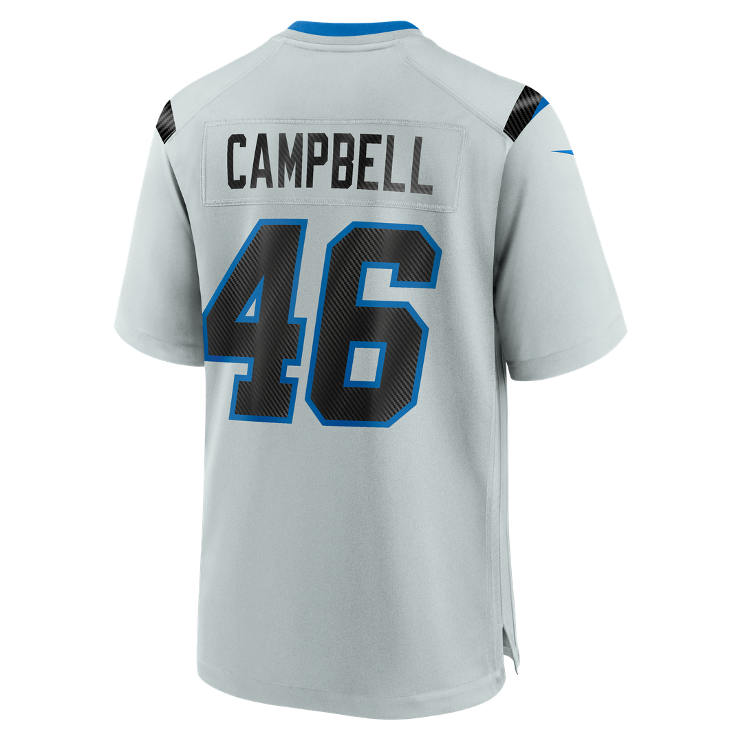 Men's Detroit Lions Jack Campbell Nike Silver 2026 Rivalries Collection Game Jersey