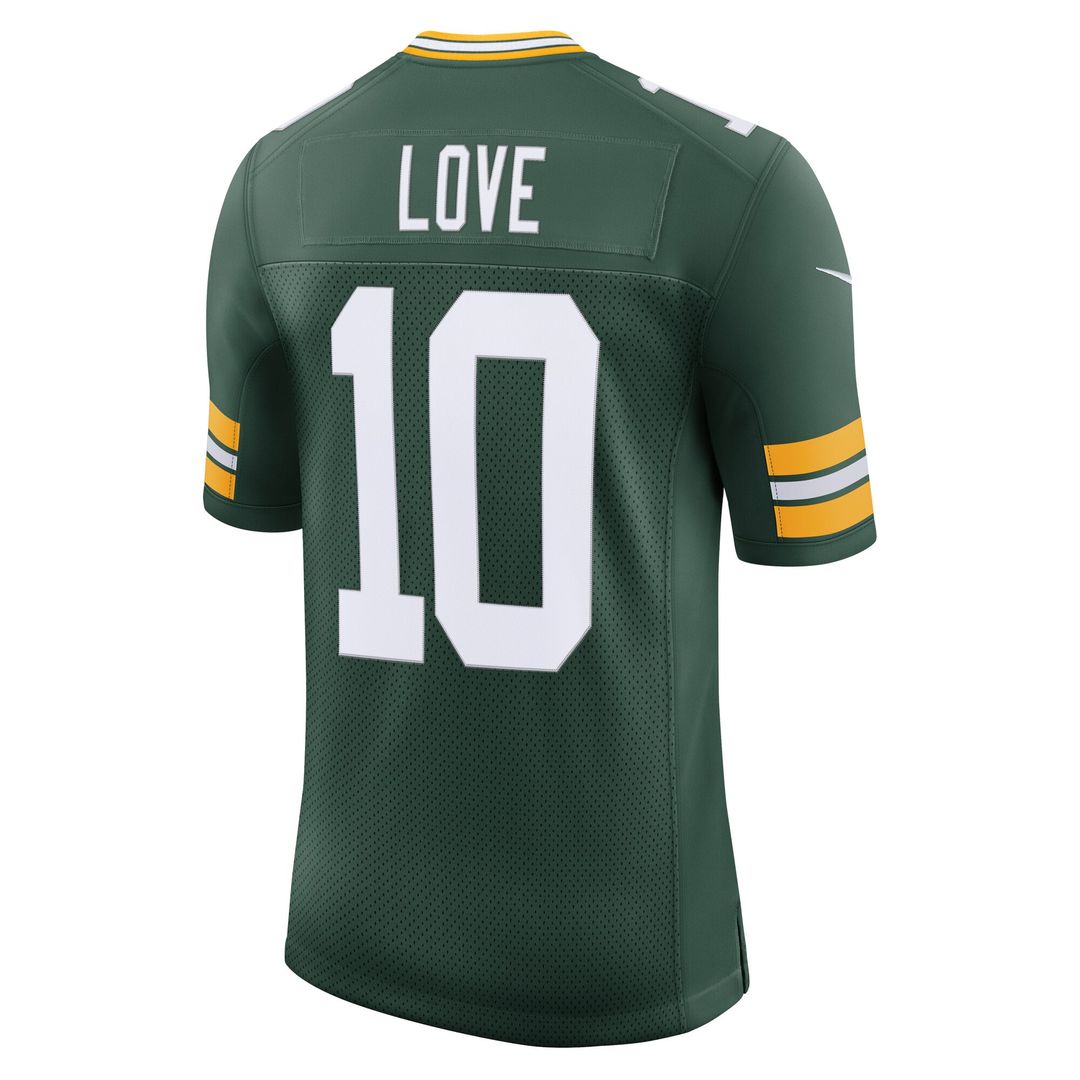 Men's Green Bay Packers Jordan Love Nike Green Team Vapor Untouchable Limited Jersey
