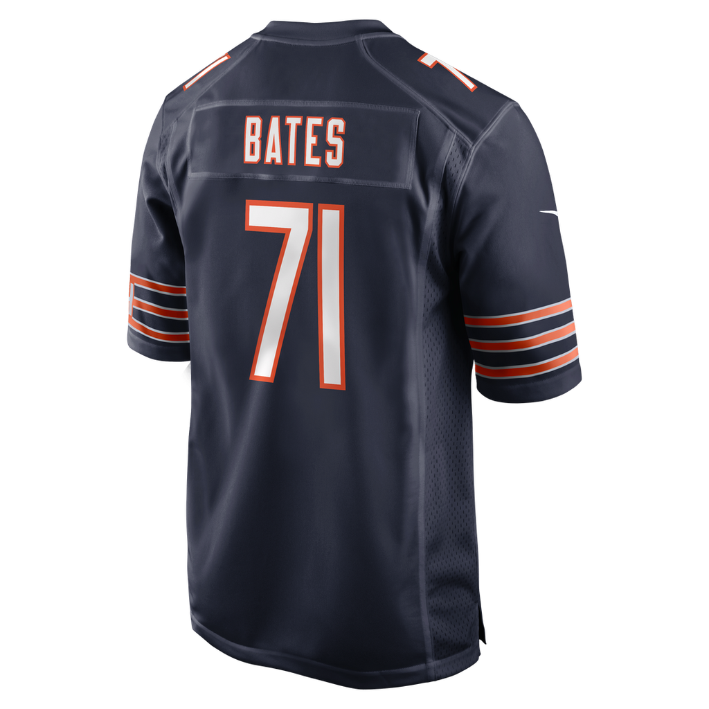 Men's Chicago Bears Ryan Bates Nike  Navy  Game Jersey